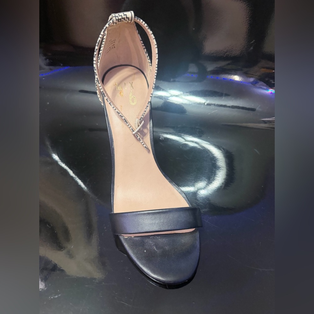 Lina Black and Tan Heels